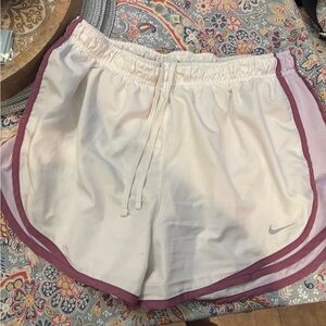 Nike White Athletic Shorts Womens